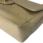 Chanel Vintage Beige Quilted Leather Diana Flap Bag 1989