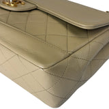 Chanel Vintage Beige Quilted Leather Diana Flap Bag 1989