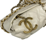 Chanel White Quilted Leather Midnight Swim Baluchon Clutch 2012