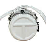 Telfar White Leather Duffle Two-Way Bag