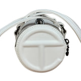 Telfar White Leather Duffle Two-Way Bag