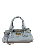 Chloe Grey Leather Paddington Handbag