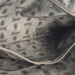 Gucci Vintage GG Coated Canvas Crystal Boston Handbag