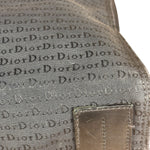 Christian Dior Vintage Black Logo Print Canvas Tote