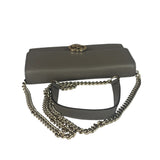 Gucci Grey Leather Wallet On Chain