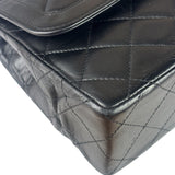 Chanel Black Quilted Leather Double Flap Small Bag
