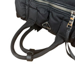 Prada Black Quilt Bomber Duffle Bag