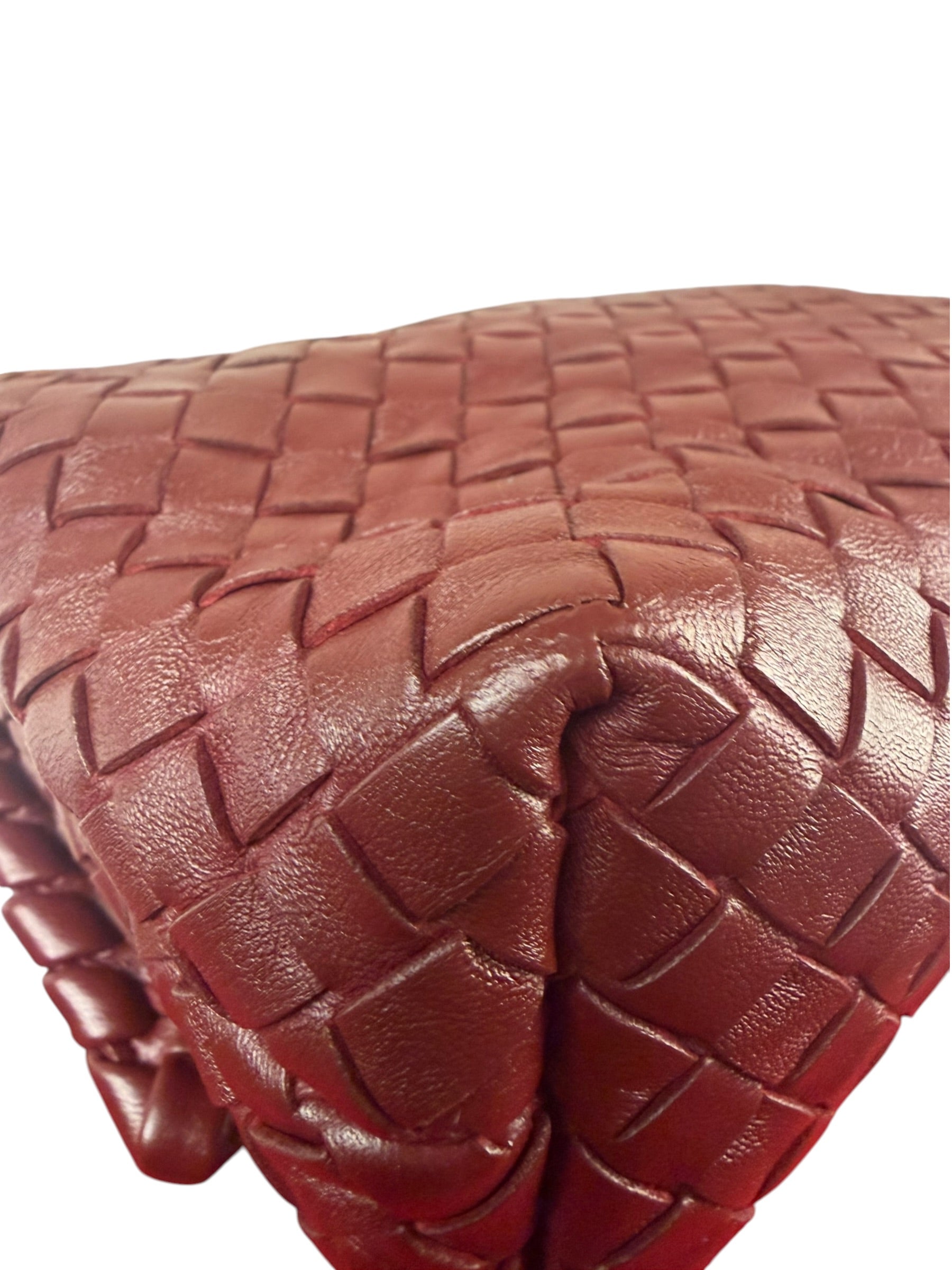 Bottega Veneta Vintage Burgundy Olimpia Shoulder Bag