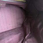 Loewe Purple Leather Ostrich Front 2Way Handbag