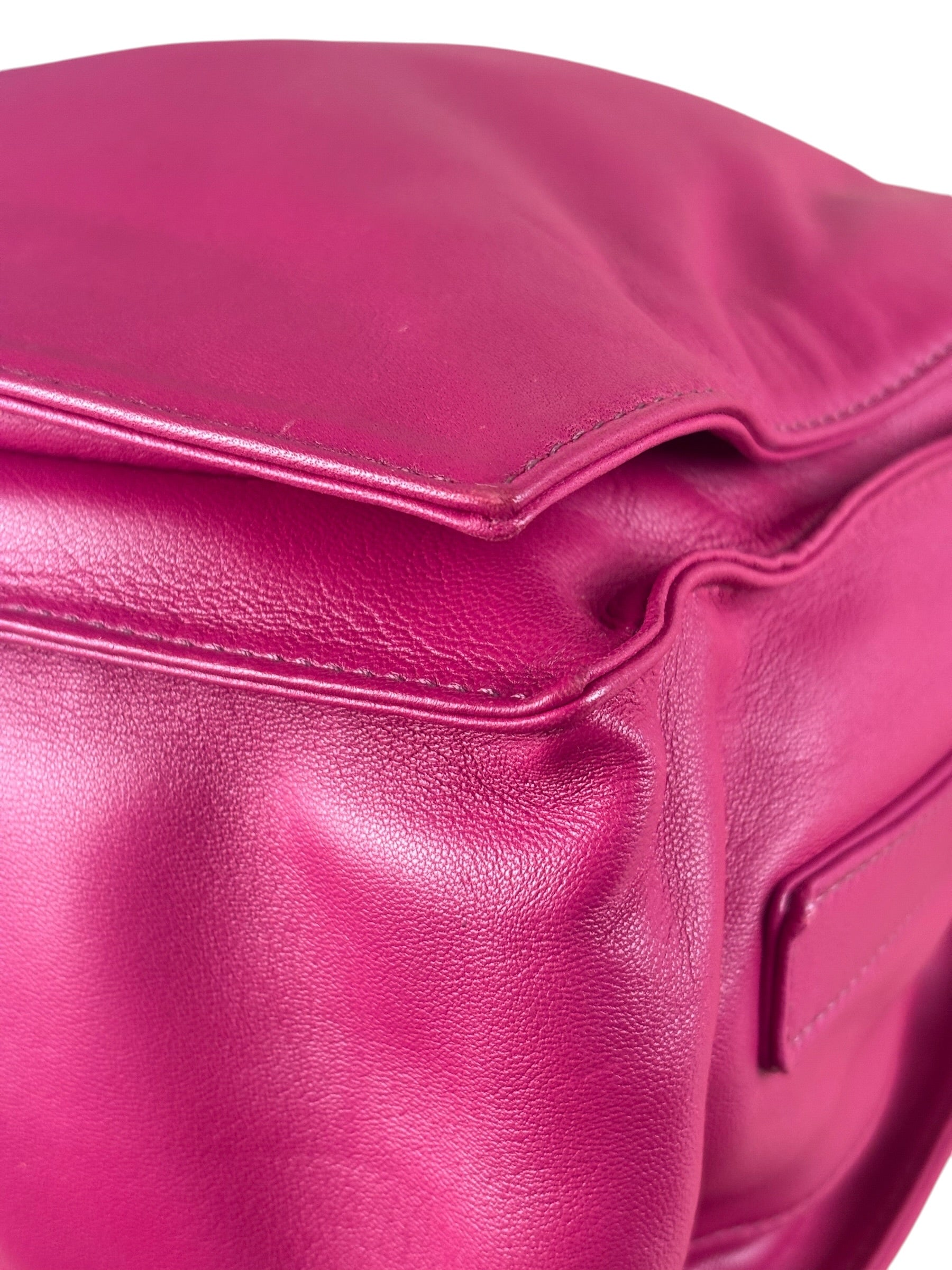 Loewe Pink Calfskin Flamenco Crossbody Bag