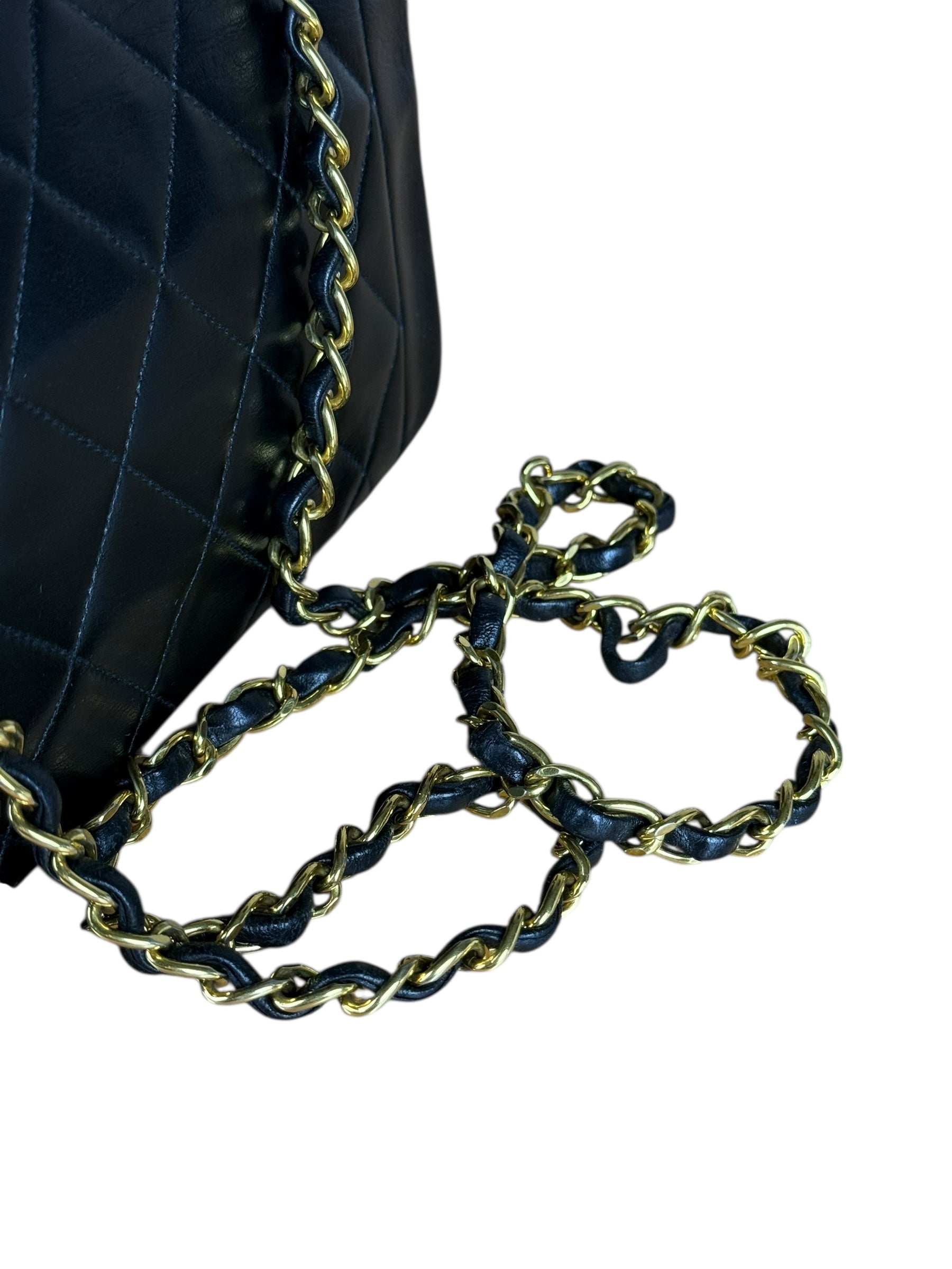 Chanel CC Diana Flap Bag Black 1994