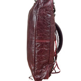 Balenciaga Vintage Burgundy Leather Moto City Two-Way Bag