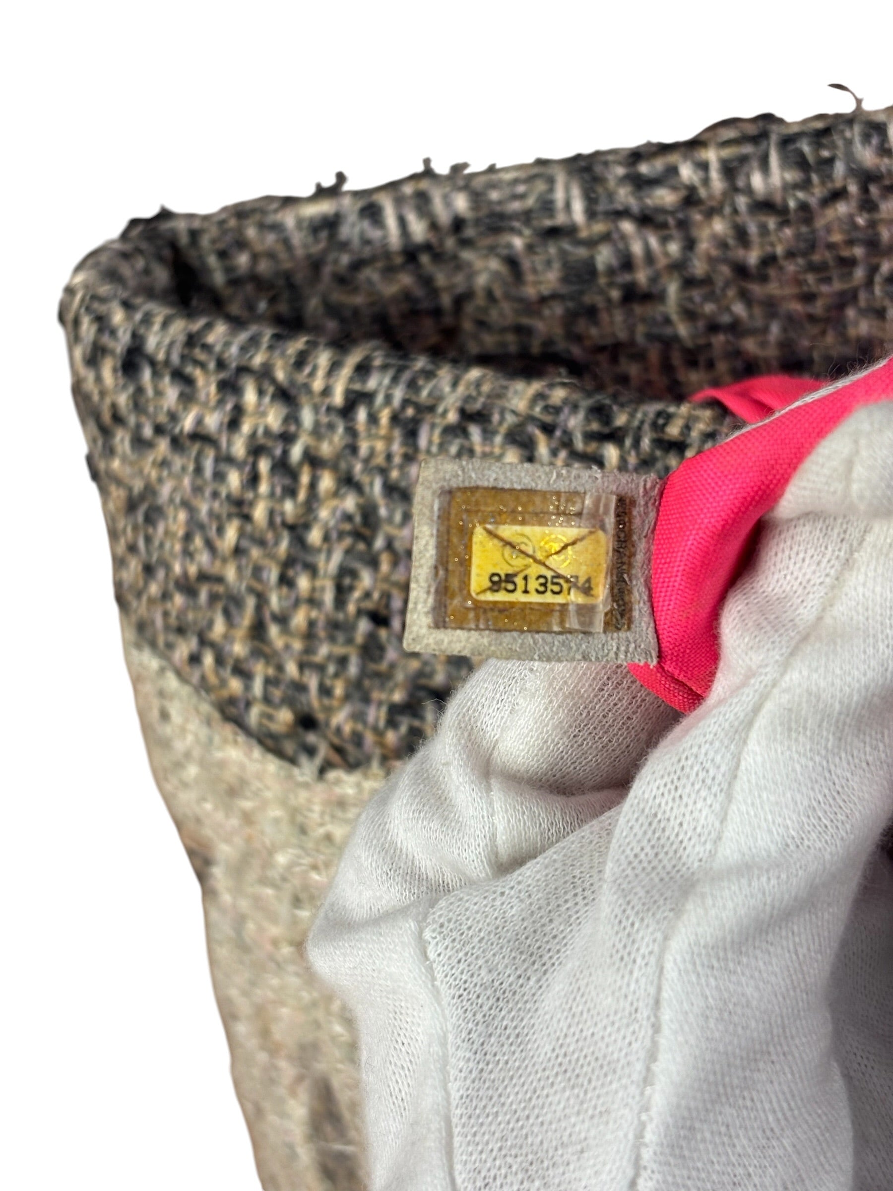Chanel Grey Tweed Cambon Line Tote Bag 2004