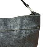 Prada Vintage Black Pebbled Leather Hobo Bag
