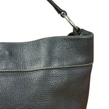 Prada Vintage Black Pebbled Leather Hobo Bag