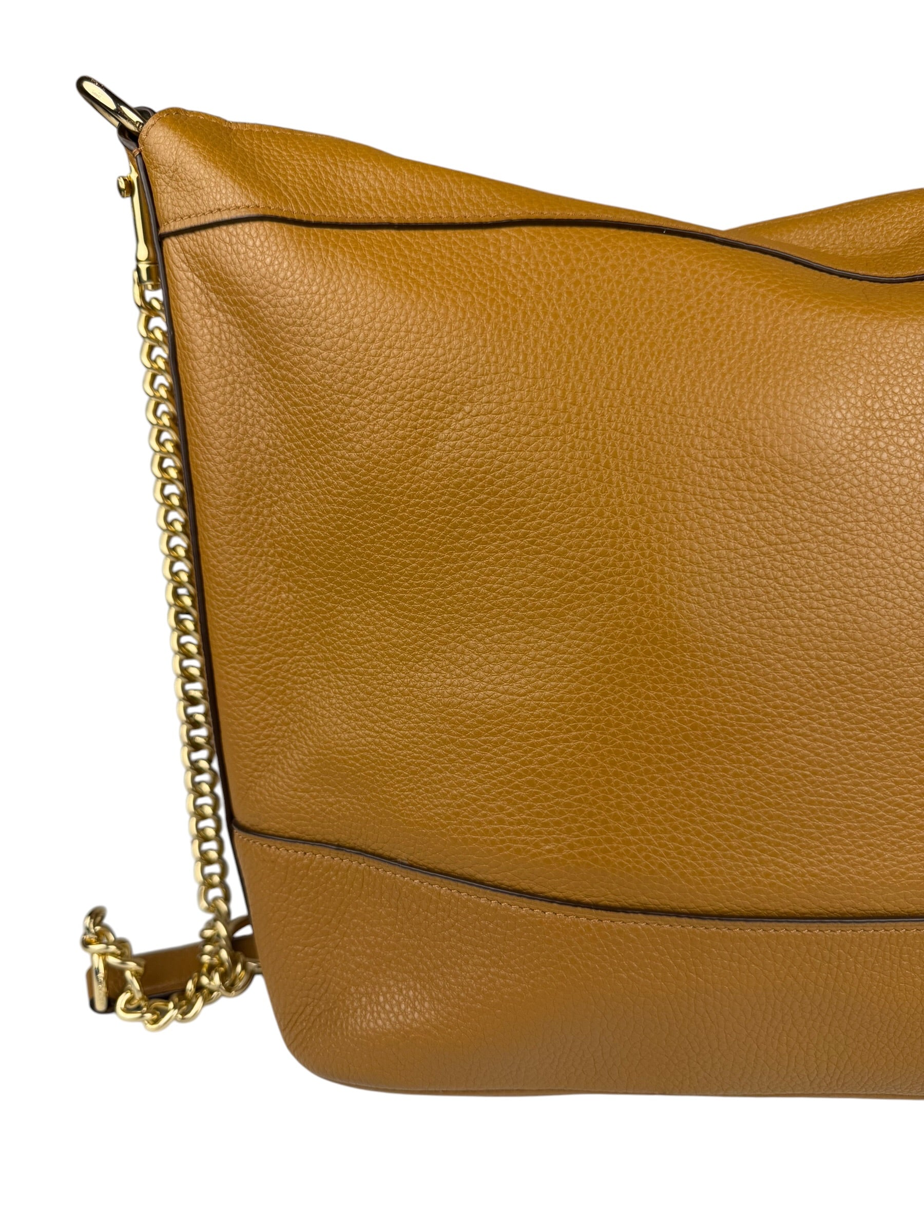 Coach Camel Leather Paxton Bucket Crossbody