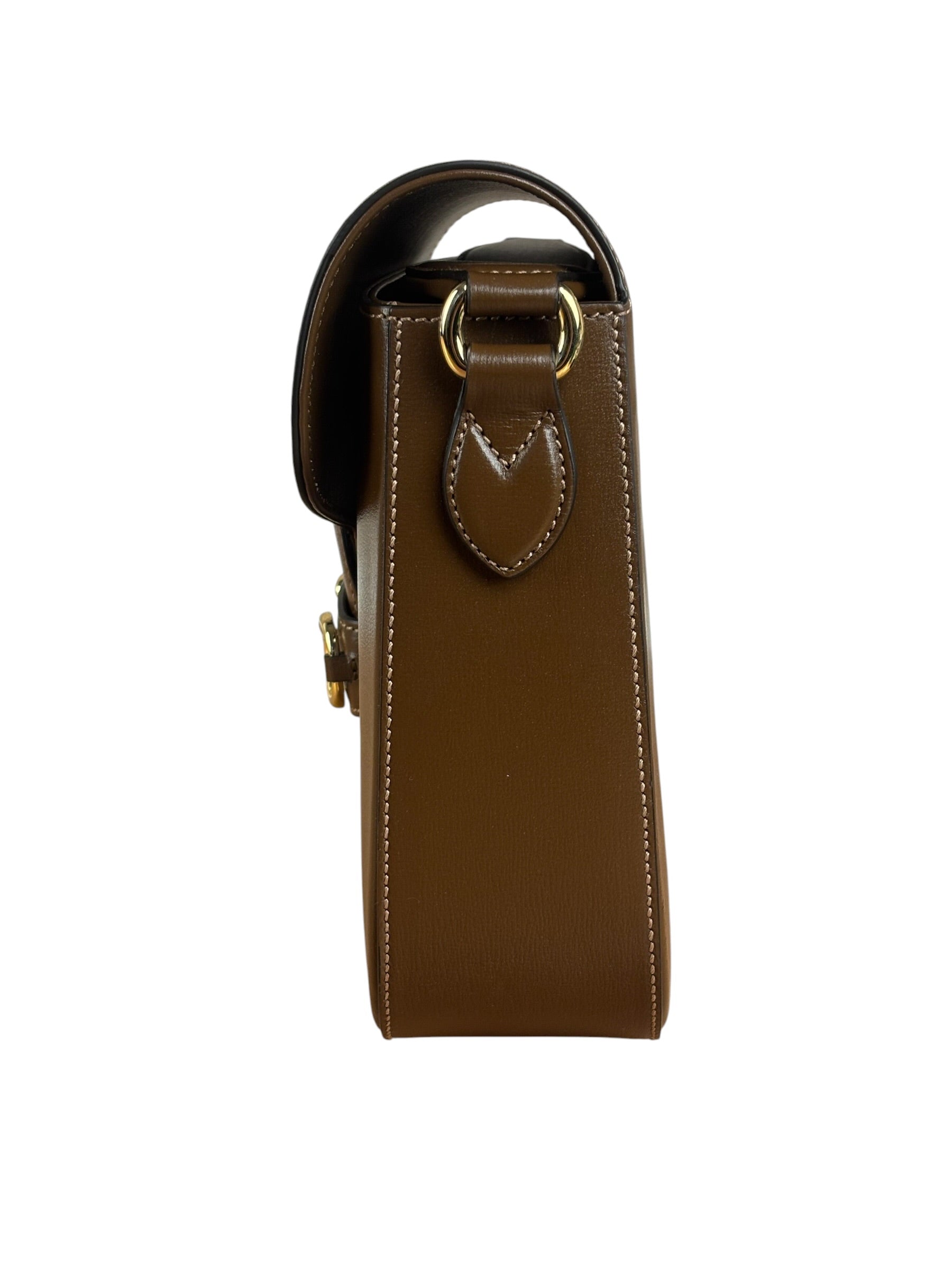 Gucci Tan Brown 1955 Horsebit Shoulder Bag