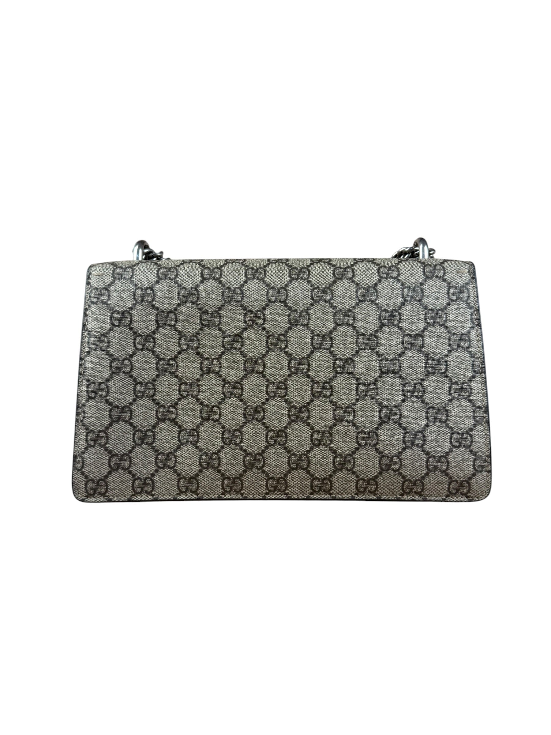 Gucci Dionysus GG Supreme Shoulder Bag Beige/Red