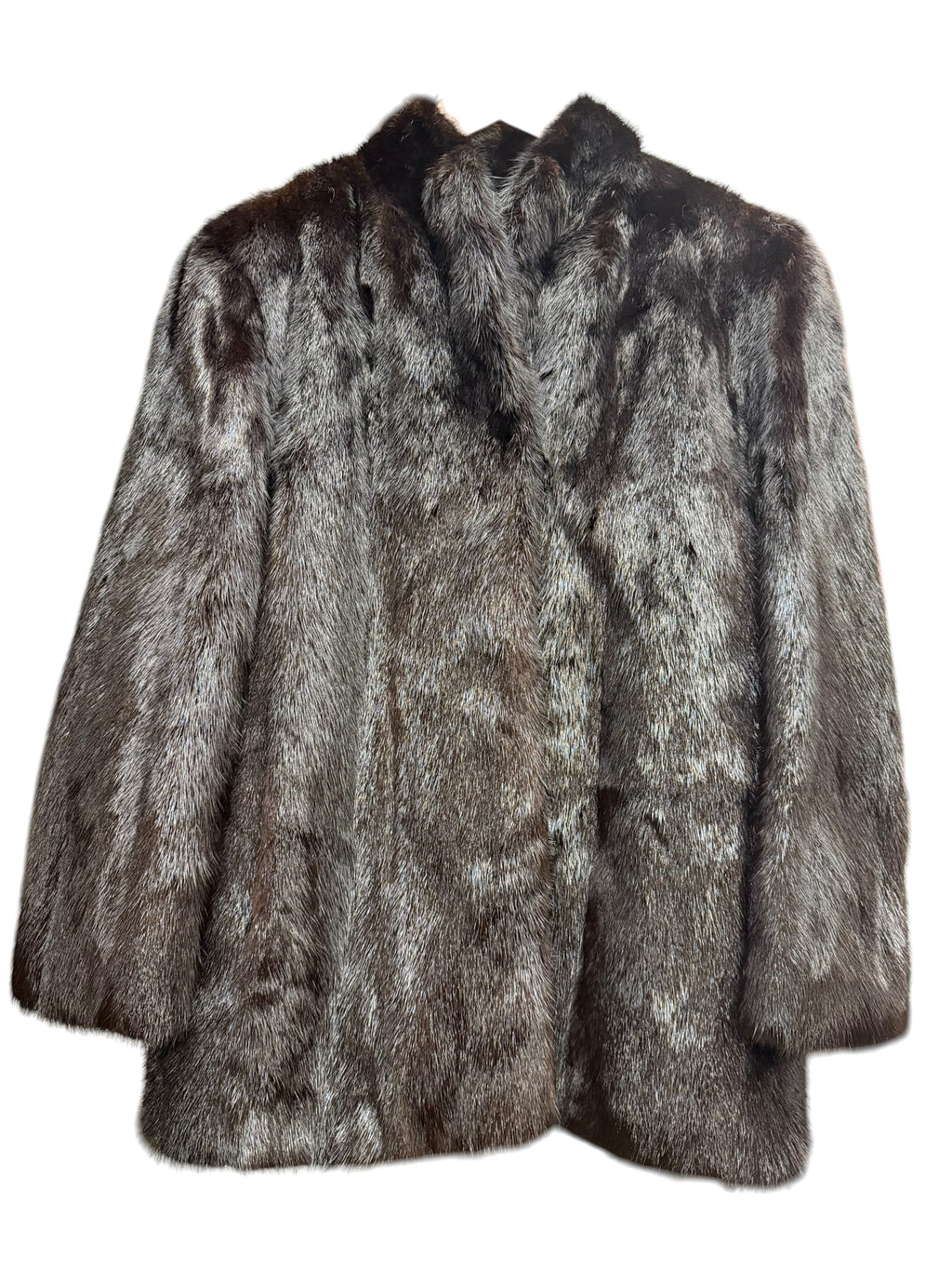 Vintage Dark Brown Mink Fur Coat