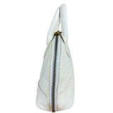 Versace Vintage Mini Osctrich Leather Top Handle Bag