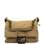 Fendi Beige Leather Mamma Baguette