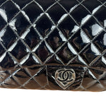 Chanel Black Patent Leather Classic Flap Bag ('08-'09)