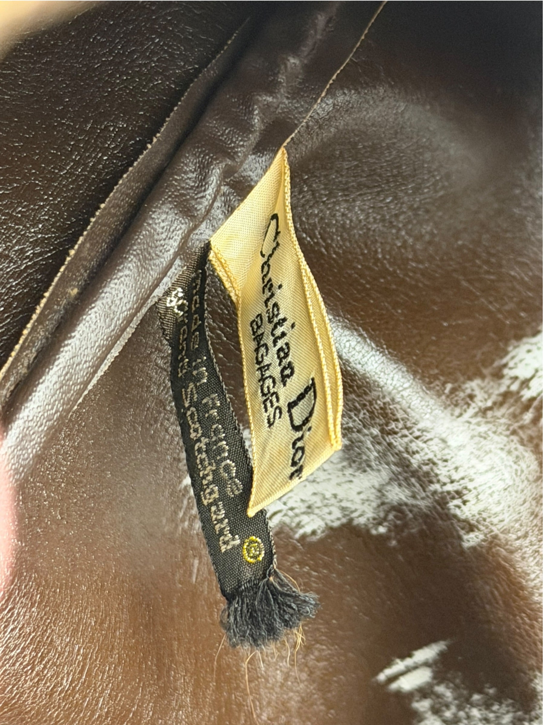 Christian Dior Vintage Brown Trotter Handbag