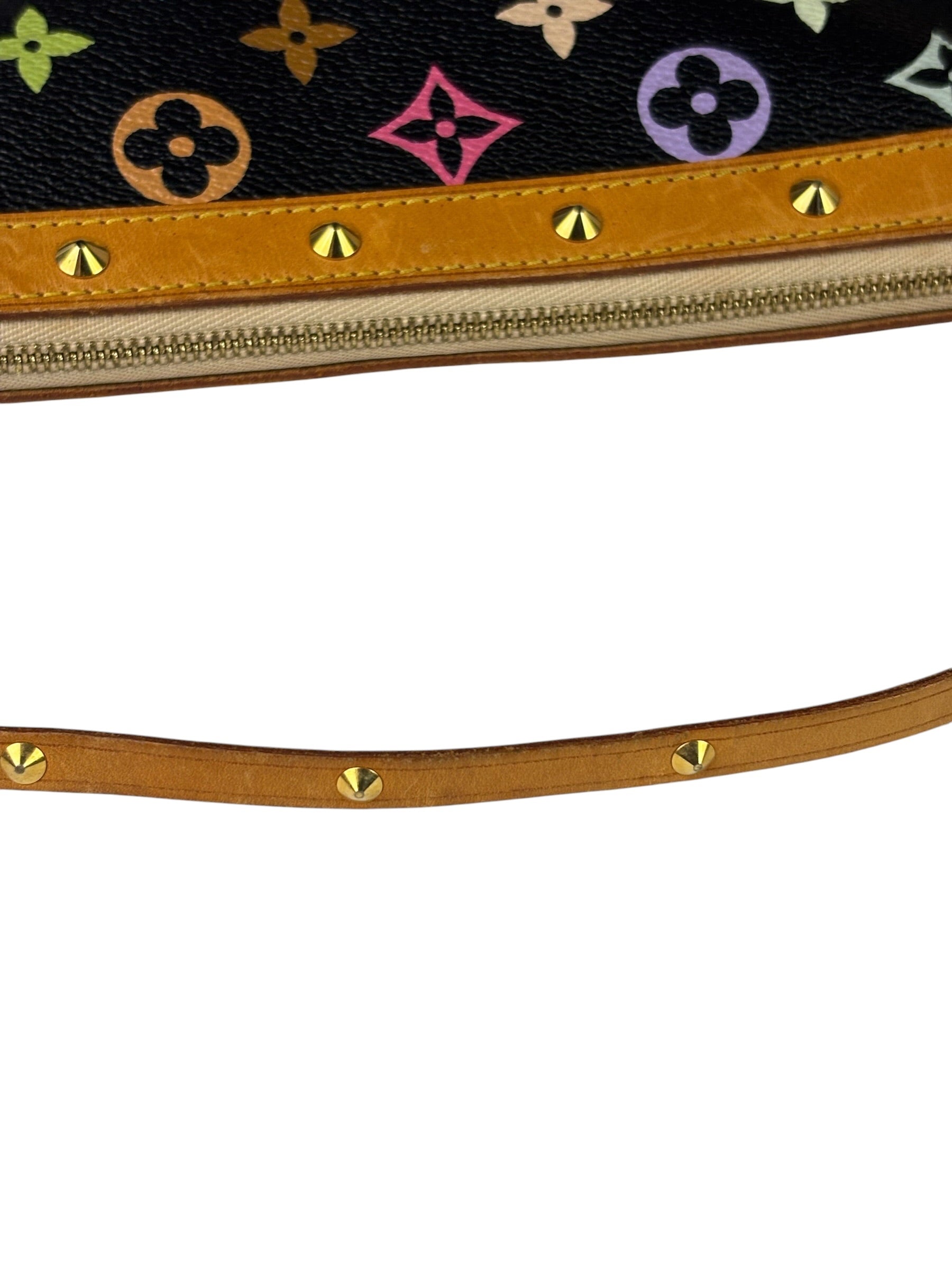 Louis Vuitton x Takashi Murakami Black Monogram Pochette