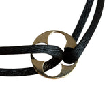 Louis Vuitton Black Empriente Cord Bracelet