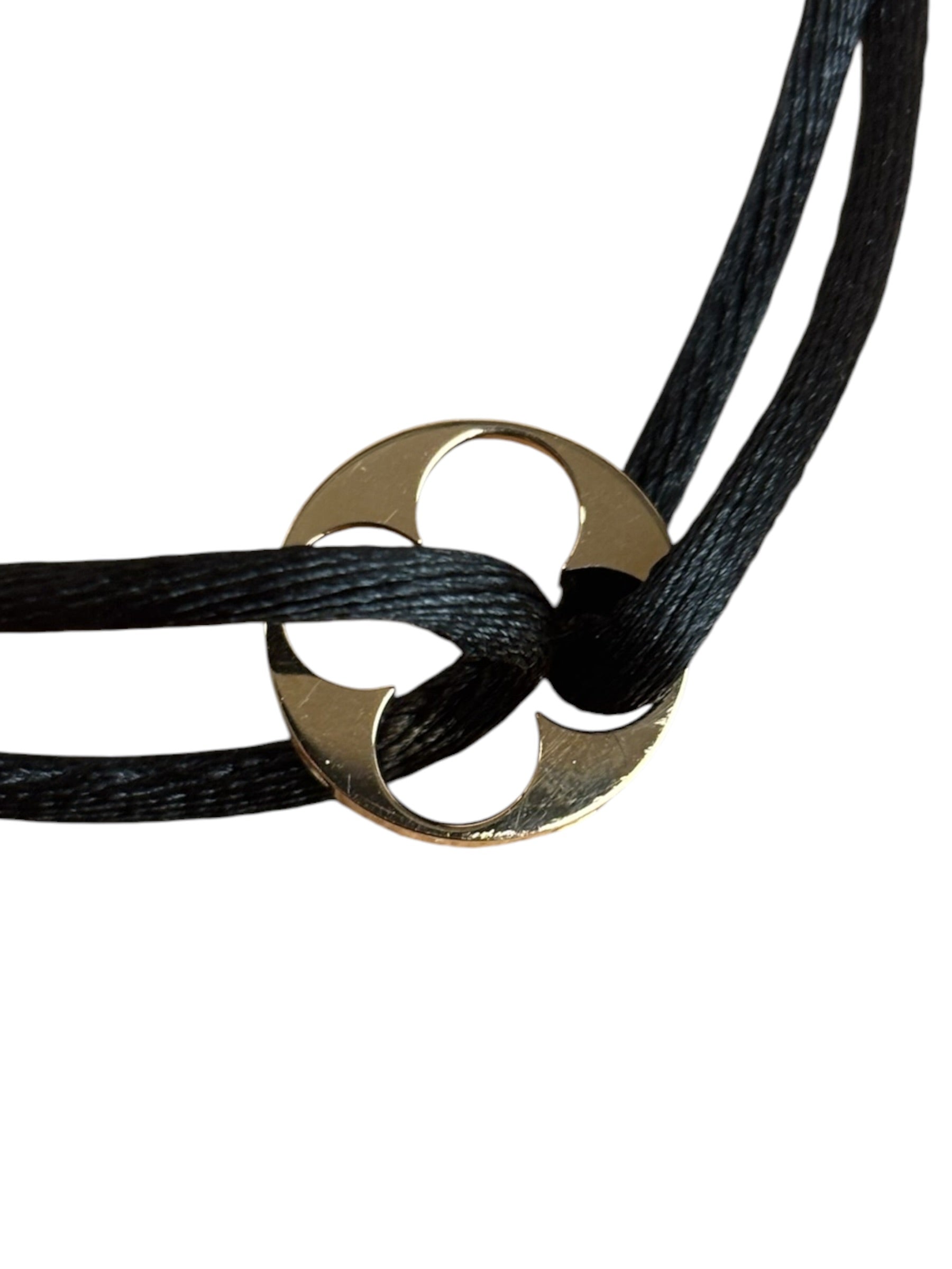 Louis Vuitton Black Empriente Cord Bracelet