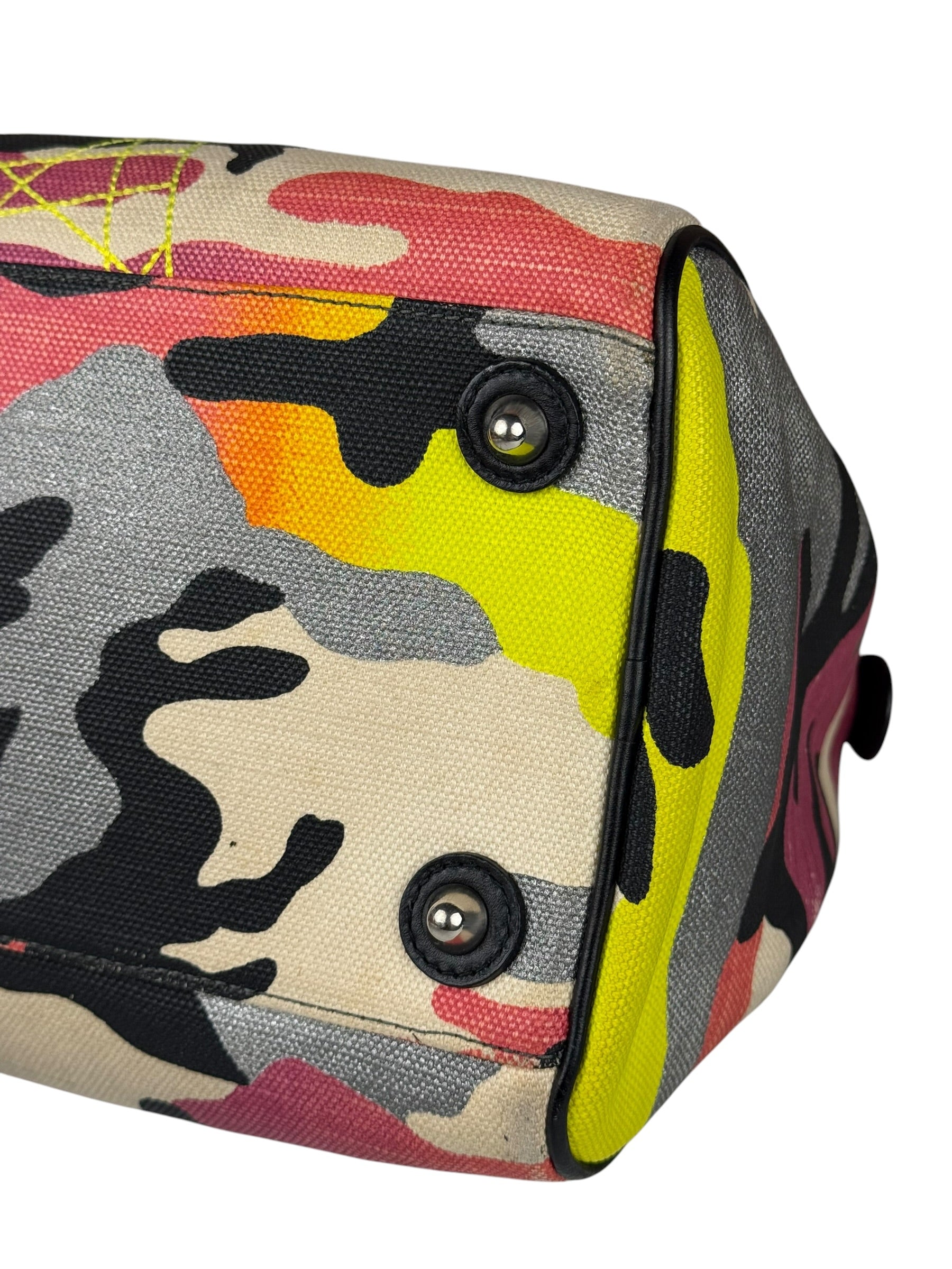 Christian Dior x Anselm Reyle Camouflage Boston Bag