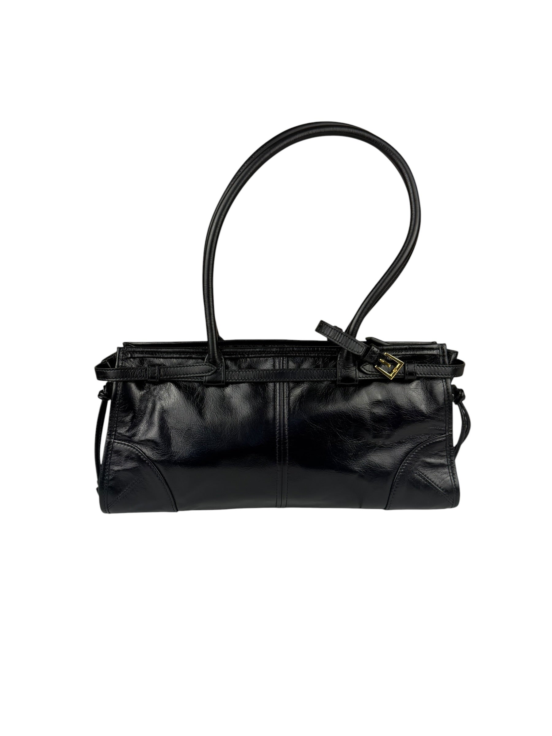 Prada Black Bonnie Calfskin Shoulder Bag
