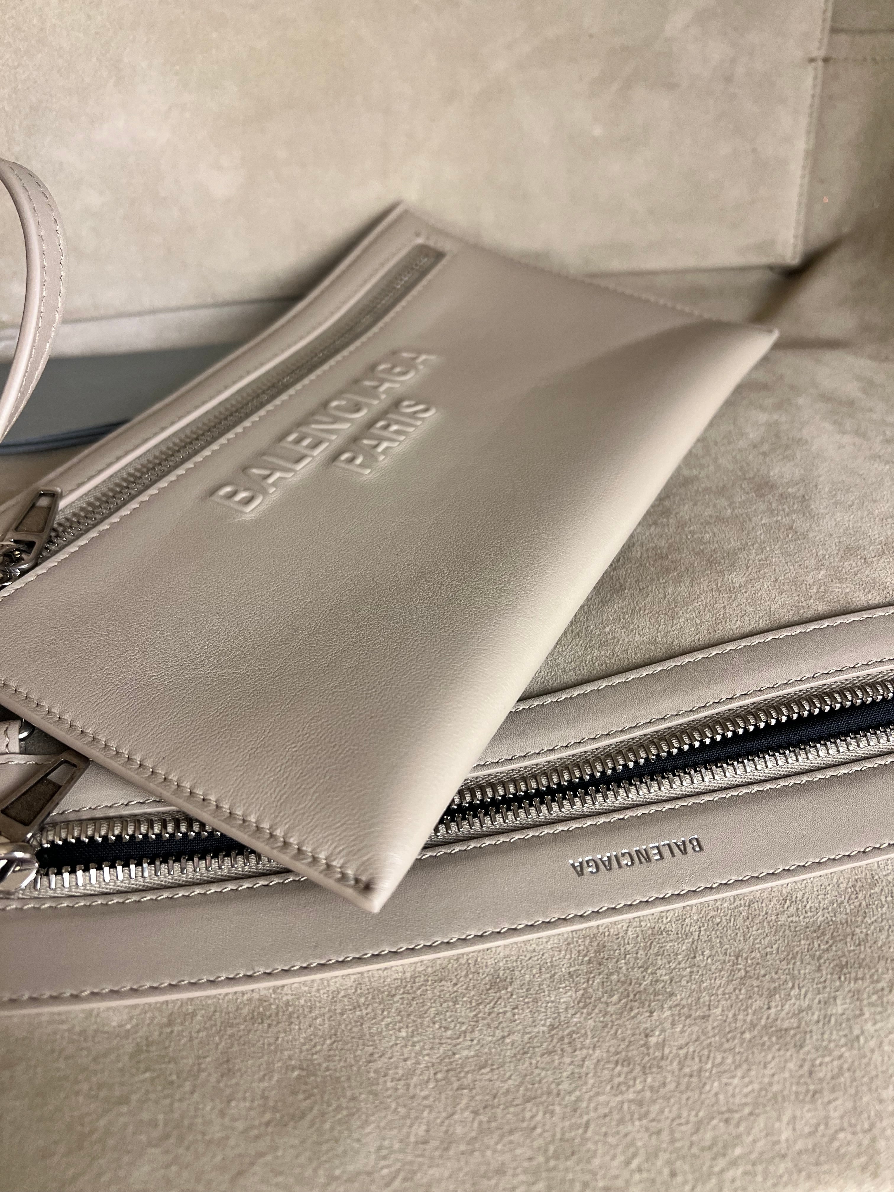 Balenciaga Beige Leather Mary Kate Tote Bag