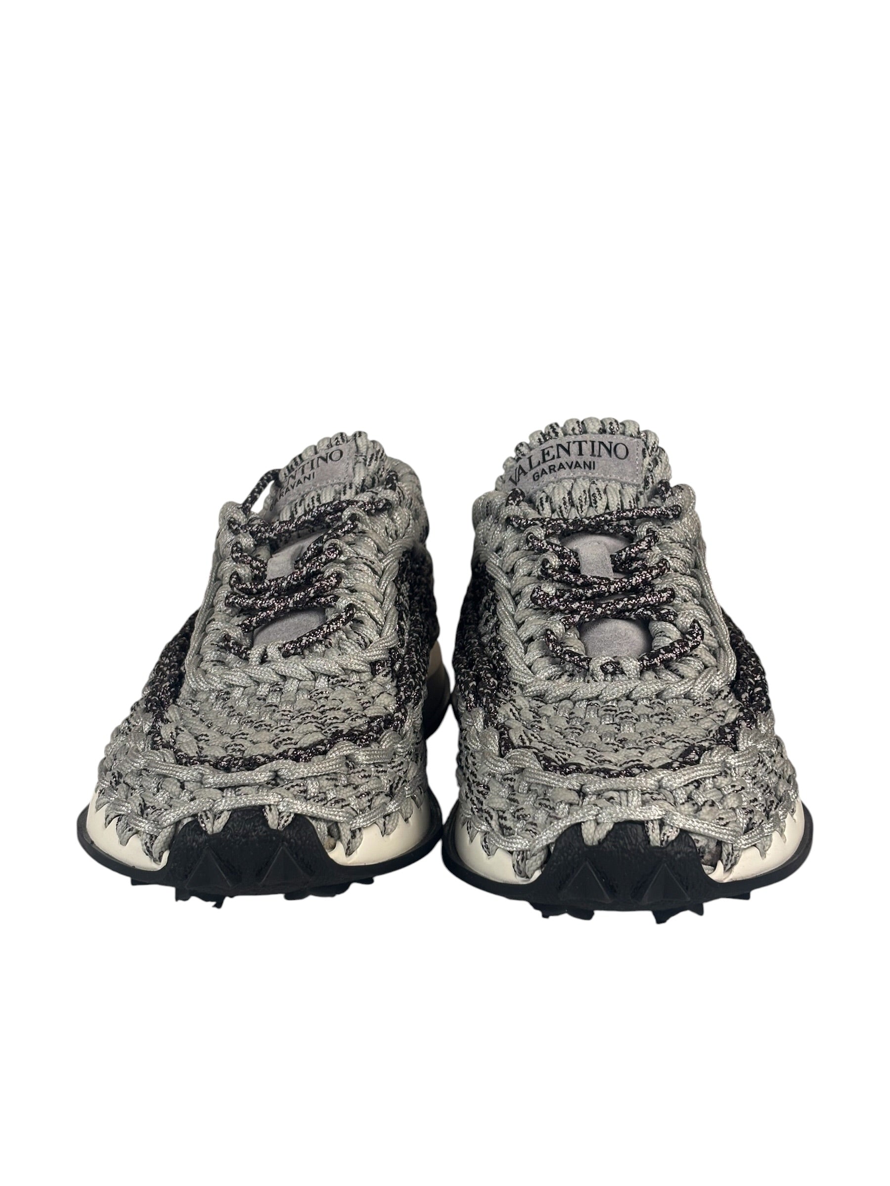 Valentino Crochet Sneaker F&F Grey