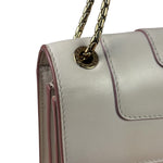 Bvlgari White/Pink Leather Serpenti Forever Shoulder Bag