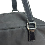 Prada Vintage Black Nylon/Patent Shoulder Bag