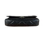 Chanel Black Quilted Flap Phone Chain Handbag