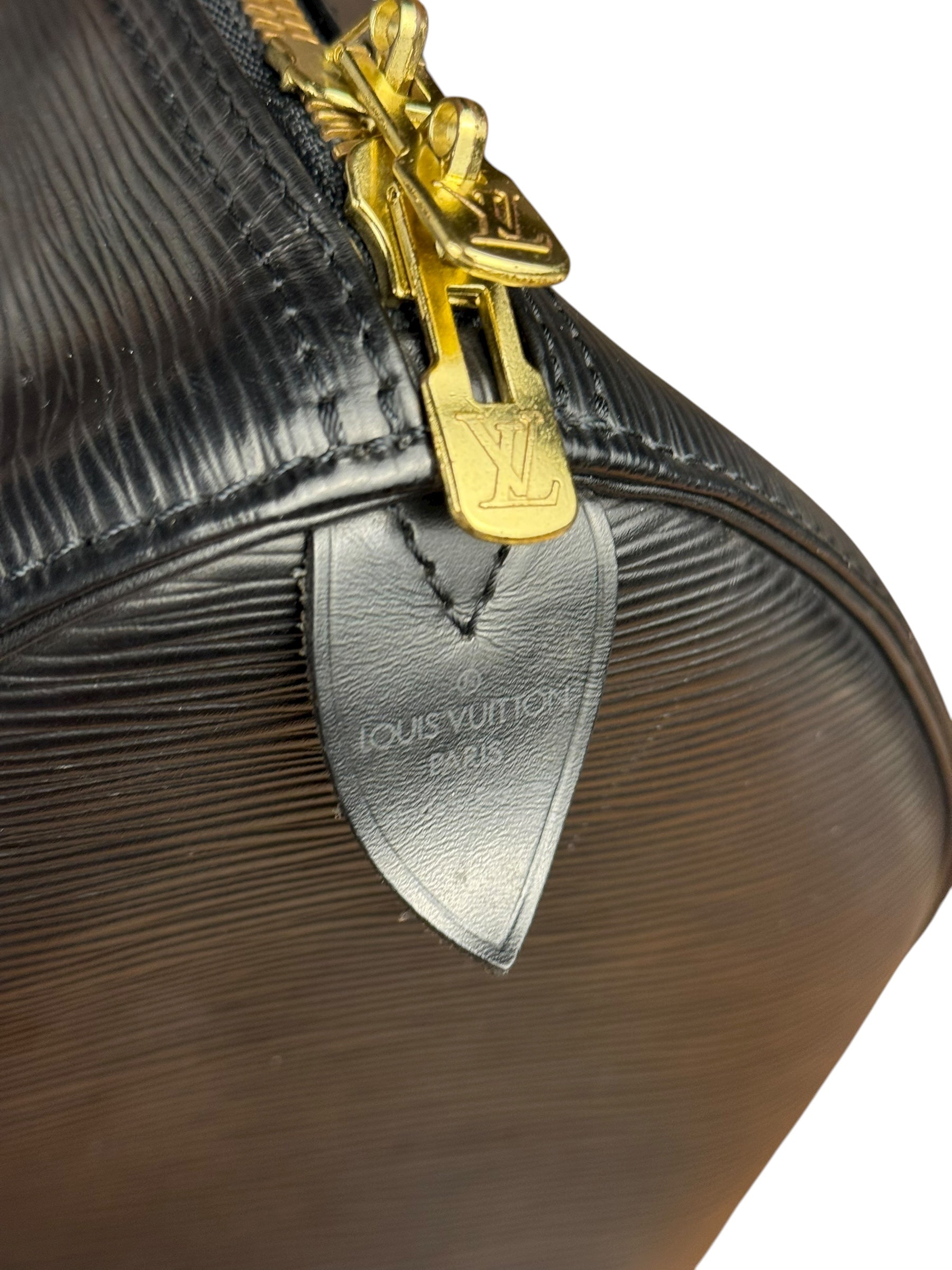 Louis Vuitton Noir Epi Leather Keepall 55