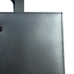 Gucci Grey Leather Retractable Top Handle Square 2-Way Satchel Bag