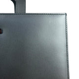 Gucci Grey Leather Retractable Top Handle Square 2-Way Satchel Bag