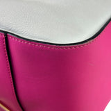 Loewe Pink/White Leather M Hammock Bag