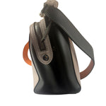 Fendi Tri-Color Leather Dotcom Two-Way Bag