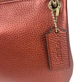 Coach Metallic Currant Leather Charley Crossbody