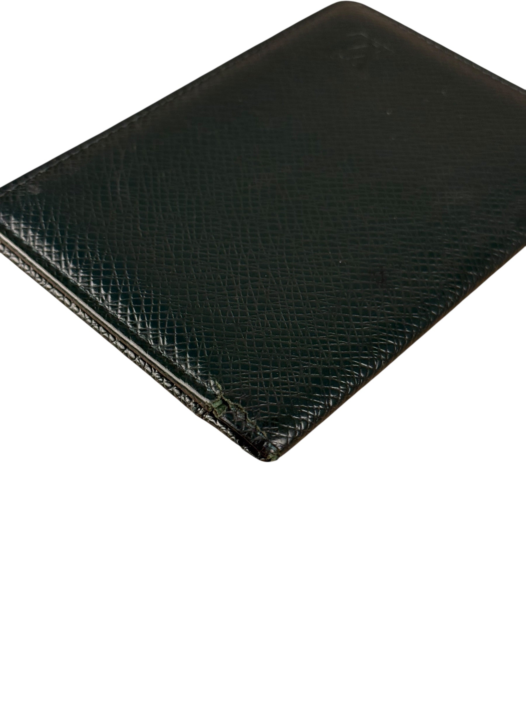 Louis Vuitton Vintage Green Taiga Cardholder