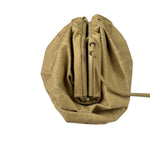 Bottega Veneta Beige Leather Kraft Paper Mini Pouch