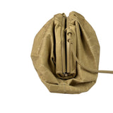 Bottega Veneta Beige Leather Kraft Paper Mini Pouch
