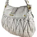 Miu Miu Lilac Nappa Leather Shoulder Bag