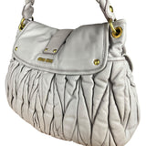 Miu Miu Lilac Nappa Leather Shoulder Bag