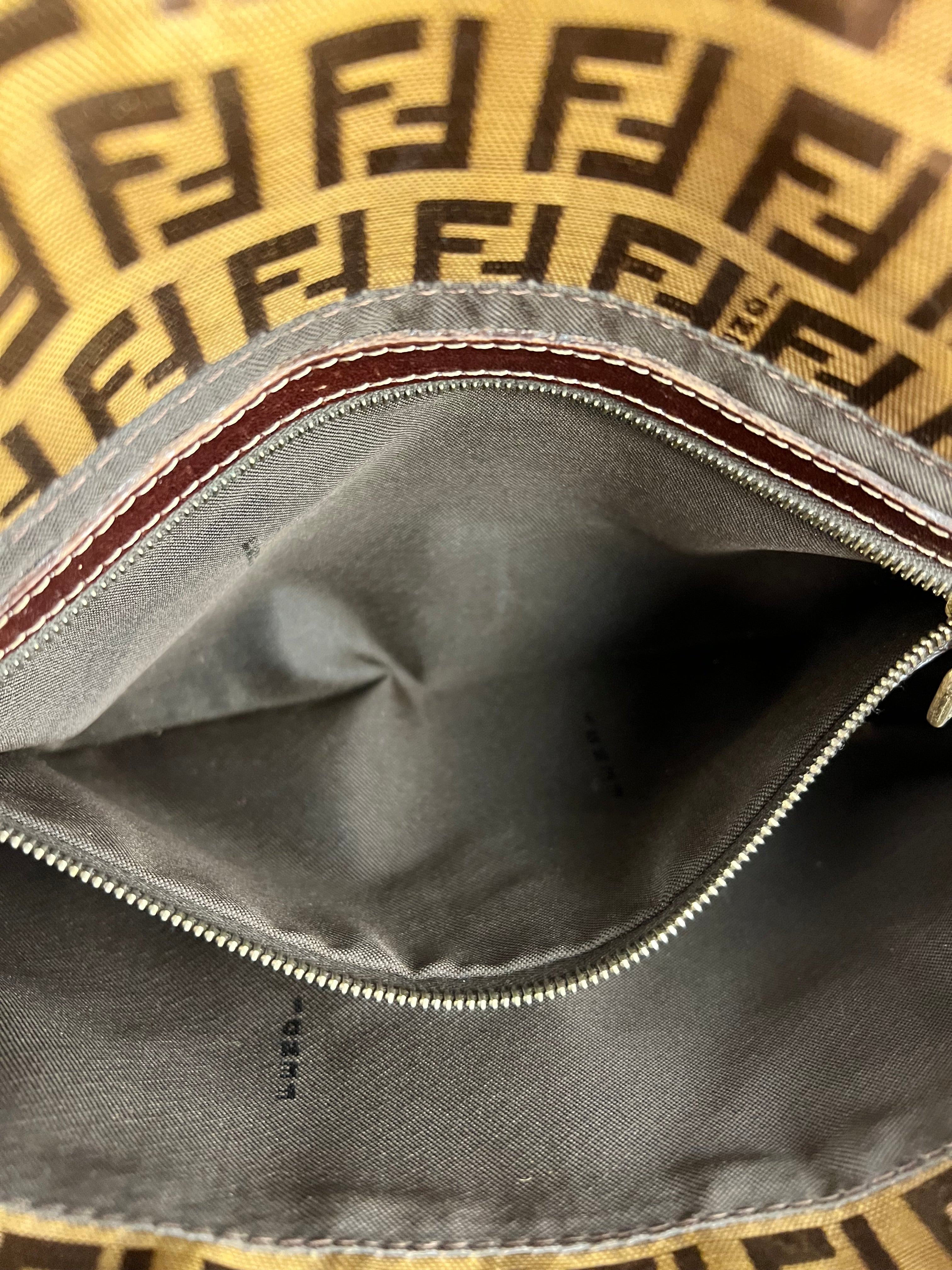 Fendi FF PVC Coated Canvas Baguette