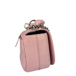 Chanel Pink Stitch Quilt Ring My Bag 2Way Flap 2017